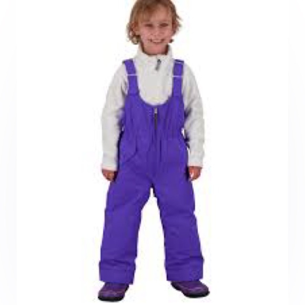 Obermeyer Royal Purple Blue Kids Snoverall Ski bibs Overalls EUC Snowboard ‎ 3T